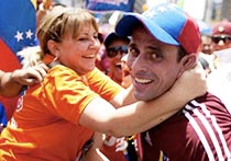 Venezuela, los candidatos en las huinchas: Capriles y la primera marcha Venezuela, los candidatos en las huinchas: Capriles y la primera marcha