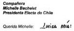 CHÁVEZ A BACHELET: COMPAÑERA… AMIGA MÍA CHÁVEZ A BACHELET: COMPAÑERA… AMIGA MÍA