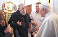 Fidel con Benedicto XVI