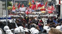 Protestas también en Fracfort