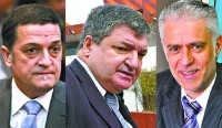 Luis Osvaldo Rodríguez, juez federal .Juan Ramos Padilla, juez que investigó la denuncia. Ricardo Oscar Sáenz, fiscal de Cámara.