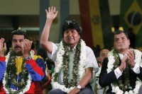 Rafael Correa, Nicolas Maduro, Evo Morales