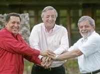 kirchner, lula, chavez