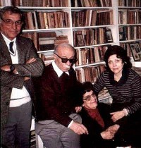 El autor con Ernesto Sábato y Matilde (1991)