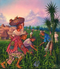 campesinos pintura