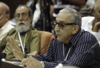 Formell interviene durante el VIII Congreso de la Unión de Escritores y Artistas de Cuba, UNEAC, abril 2014
