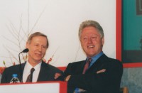 Bill Clinton y Anthony Giddens