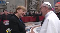 Lagarde (FMI) y Francisco (El Vaticano)