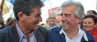 Raúl Sendic (h) y Tabaré Vázquez