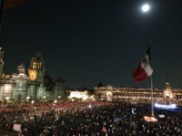 mex protesta en el zocalo