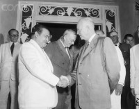General Fulgencio Batista, dictador cubano, con Dwight Eisehower