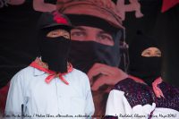 La Realidad, Chiapas. Mexico. 24 de mayo de 2014. 2300 Indigenas mayas bases de apoyo del Ejercito Zapatista de Liberacion Nacional (BAEZ) y 1000 activistas se reunieron en el Caracol Zapatista "La Realidad" Madre de los caracoles del mar de nuestros sueos para rendir homenaje al recientemente asesinado Jose Luis Solis Lopez, quien fuera maestro (Votan) de la escuelita zapatista conocido como Galeano.